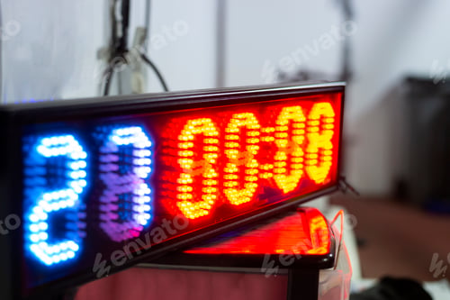 Preview: Detail of time marker of a gym