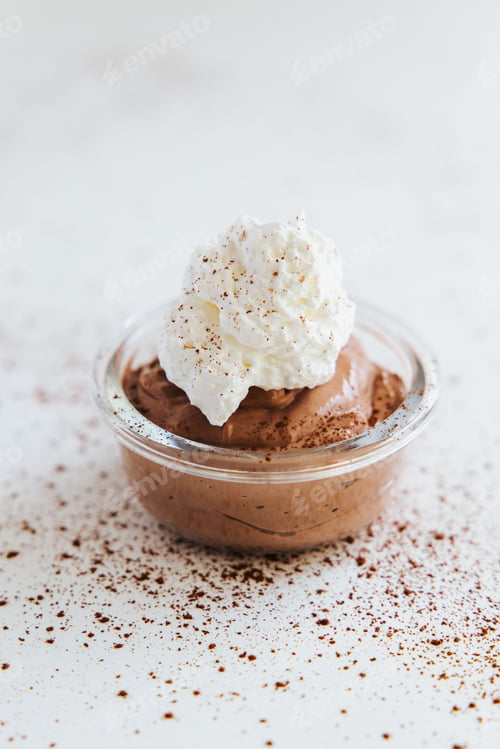 Preview: Closeup shot of a delicious Chocolate Mousse