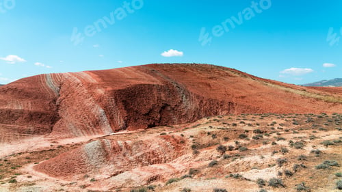 Preview: Red sand mountains in the desert area