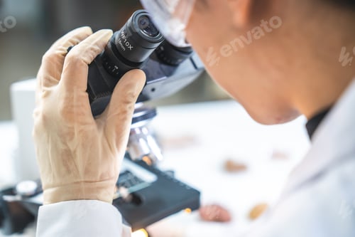 Preview: Geology science laboratory research sample test analysis of nature dirtied ground environment