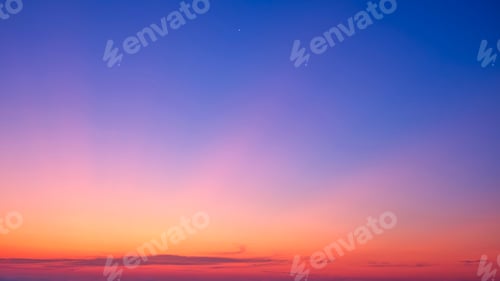 Preview: Twilight sky background with nature gradient light on colorful orange yellow and blue dusk sky