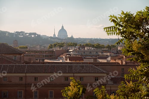Preview: Sunset the city in summer, Rome, Italy, Europe