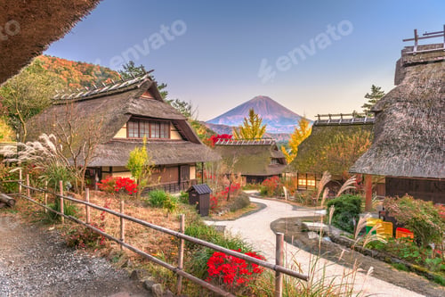 Preview: Village and Mt. Fuji