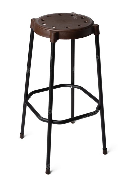 Preview: High plastic bar stool isolated on white