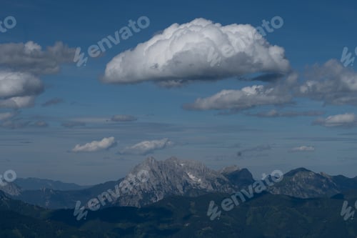 Preview: The mountain peaks in summer