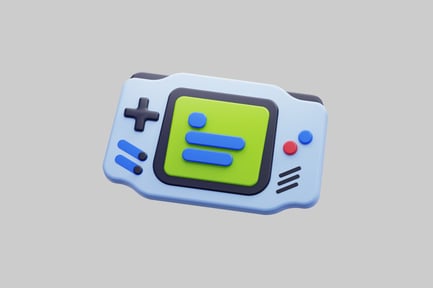Preview: 3D Retro Handheld Game Console