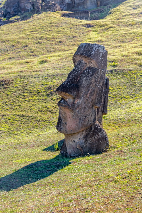Preview: Moai Statues of Rano Raraku Volcano Quarry - Easter Island, Chile