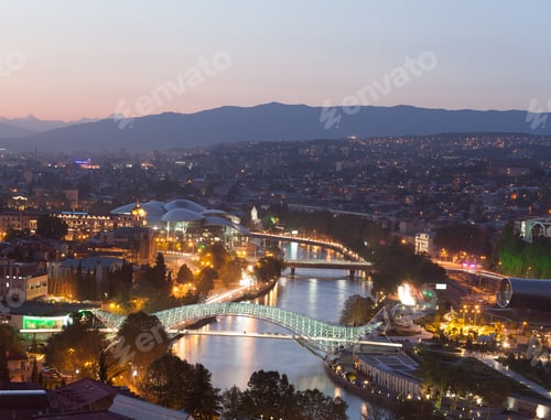 Preview: Evening panoramic view of Tbilisi
