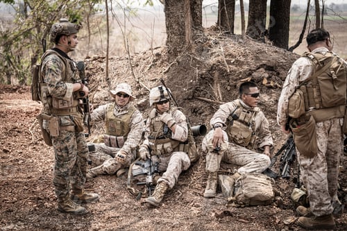 Preview: US marines in the mountains during the military operation