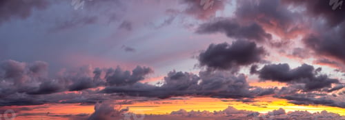 Preview: Panoramic View of Cloudscape Background