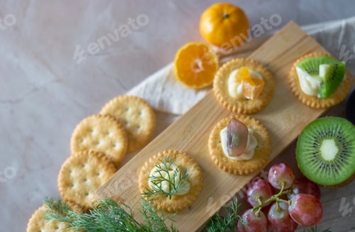 Preview: The biscuits with fruits and vegetables
