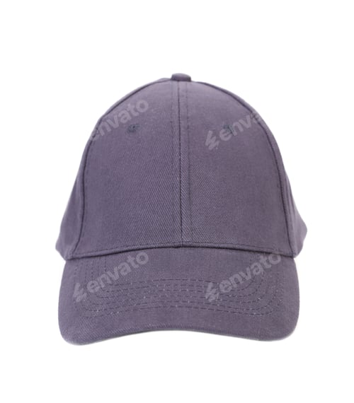 Preview: Close up of gray cap. Front view.