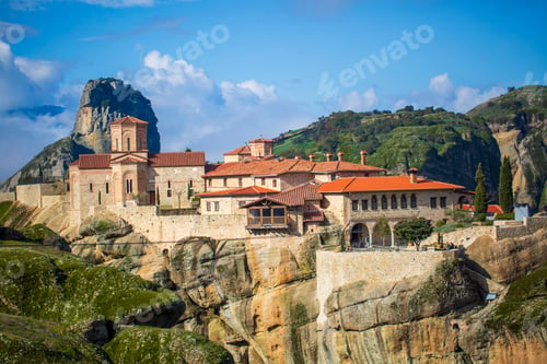Preview: Meteora is a rocky region with monasteries near the town of Kalambaka in Greece.