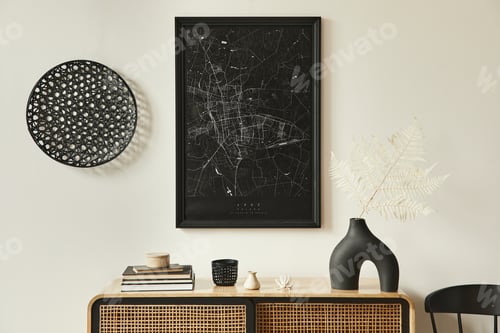 Preview: Minimalist composition of living room interior