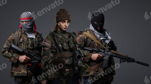 Preview: Middle Eastern Extremists. A Trio in Camouflage
