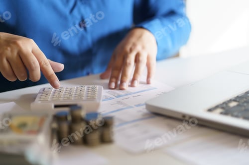 Preview: Small business accounting Businesswoman Accountant verify growing business