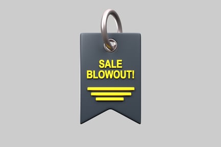 Preview: Sale blowout retail price tag