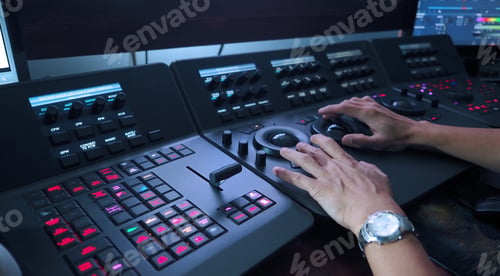 Preview: Telecine controller machine and hand editing.
