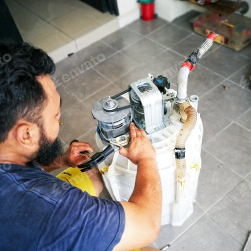 Preview: repairing washing machine drum
