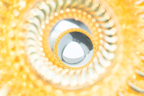 Preview: Shiny Golden Circular Metal Object