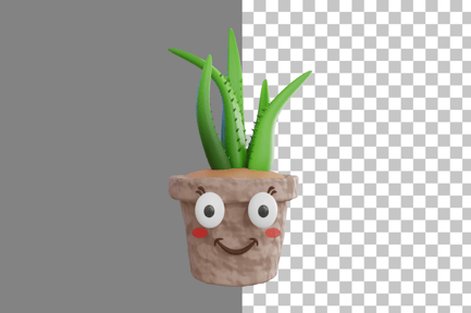 Preview: Cute Plant 3D Icon