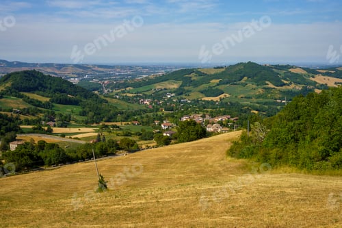 Preview: Summer landscape along the road to Passo della Cisa in Parma province