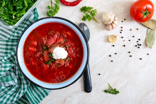Preview: Borsch is a traditional Ukrainian dish