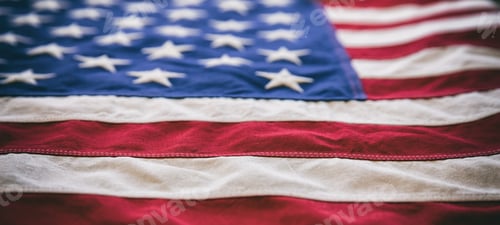 Preview: American Flag Stars and Stripes Close Up