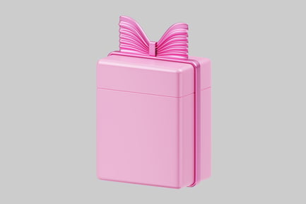 Preview: Pink celebration gift box ribbon