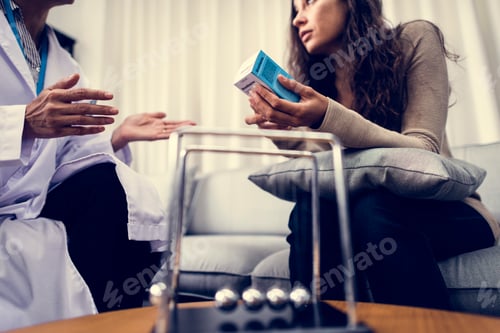 Preview: Depressed woman having a counseling session