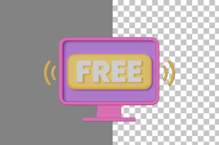 Preview: Free Stream 3D Icon