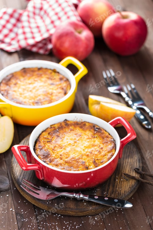 Vista previa: Cottage cheese casserole, sweet breakfast