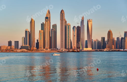 Preview: Dubai marina skyline in United Arab Emirates