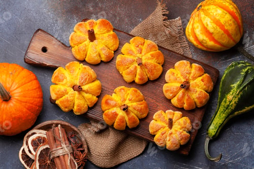 Preview: Pumpkin muffins and various pumpkins