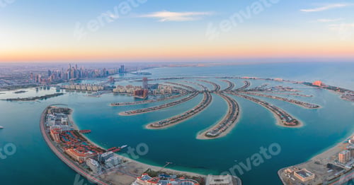 Preview: Dubai Downtown skyline, United Arab Emirates or UAE. Urban city.