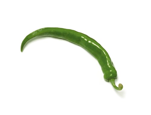 Preview: green pepper isolated on white
