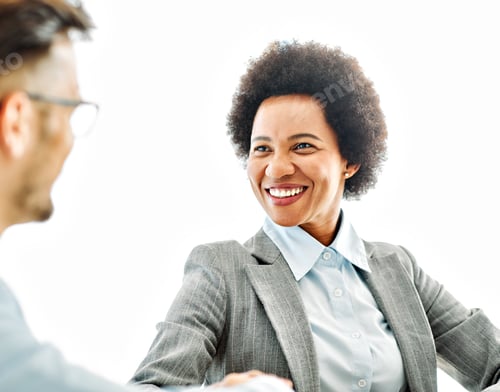 Preview: young business people meeting office teamwork portrait corporate discussion businesswoman black