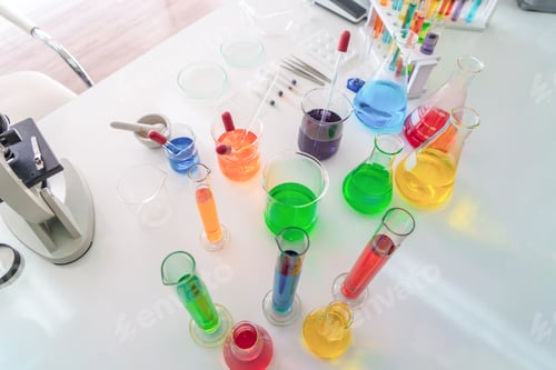 Preview: Scientist working on test tube to analysis and vaccine of virus in lab in medical, chemistry