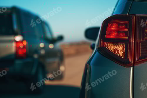 Preview: Car overtaking another vehicle on the road
