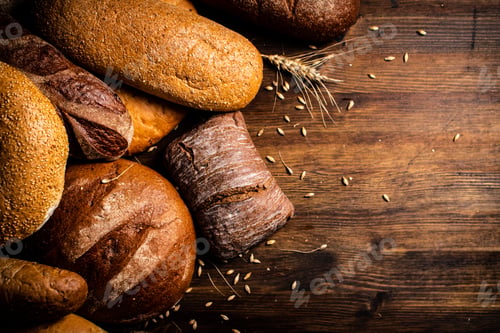 Preview: Different kinds of delicious bread.