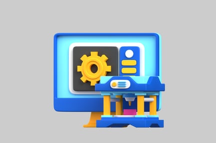 Computador com impressora 3D