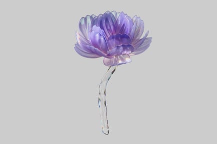 Preview: Abstract Purple Glass Flower