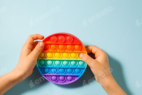 Preview: Pop it toy silicone. Anti-stress toy, a trend in children's toys.