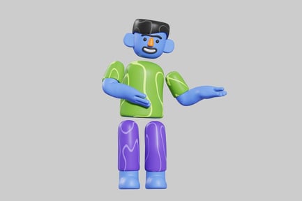 Preview: A Cartoon Character with a Surprised Expression