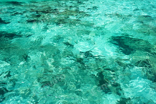 Preview: Blue clear sea water, view from the boat