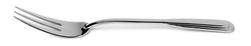 Preview: Steel metal fork isolated on white background