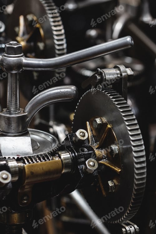 Preview: Gear detail of the paddle steamboat engine