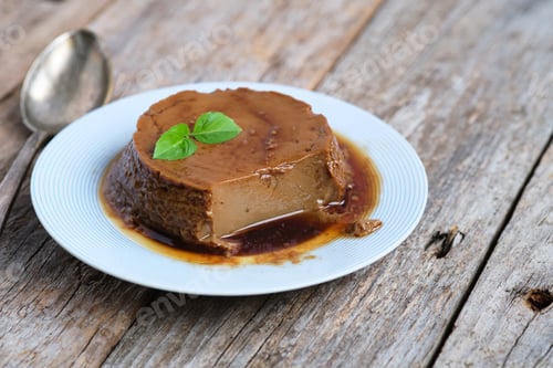 Preview: Delicious coffee flan dessert