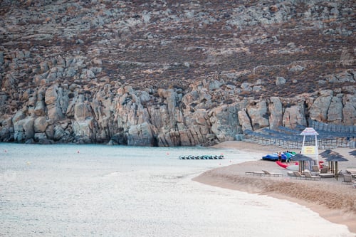 Preview: Beautiful landscape with sea view, Mykonos island, Greece
