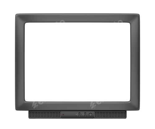Preview: CRT TV with empty screen